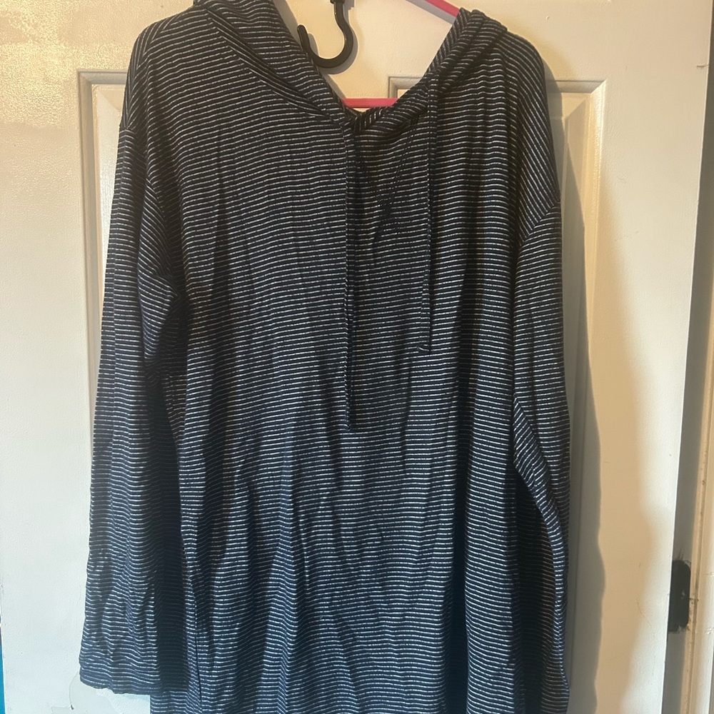 Soho Navy and White Striped Top